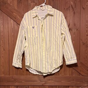 Yellow Striped Women's Blouse